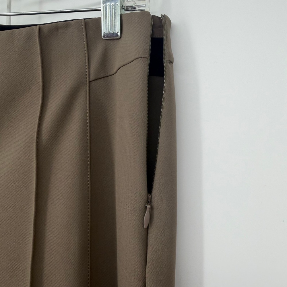 Lafayette 148 Gramercy Pants Women 4 Nougat Brown Slim Leg Side Zip NWT Luxury - Picture 3 of 11